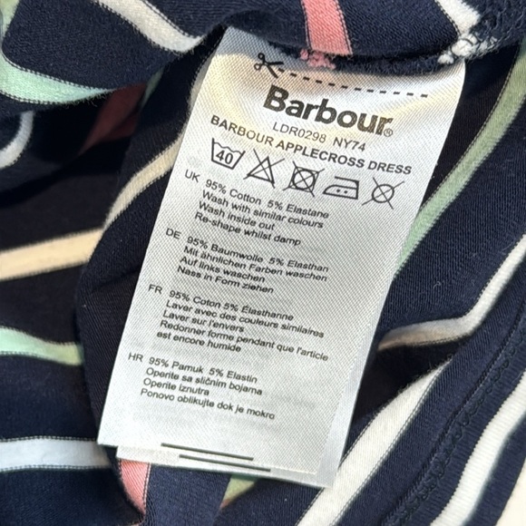Barbour Striped Sheath Dress Crew Neck - Picture 7 of 7
